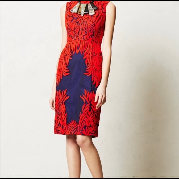 Pankaj & Nidhi Spice Tree Red Dress Size 2 NEW - Picture 3 of 10